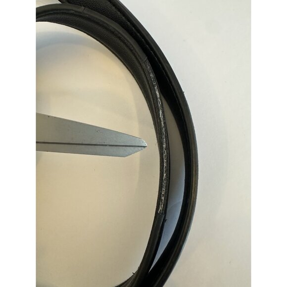 Sondra Roberts Squared Large Shoulder Bag Purse Black Gold Vegan Leather Clean - Picture 11 of 16